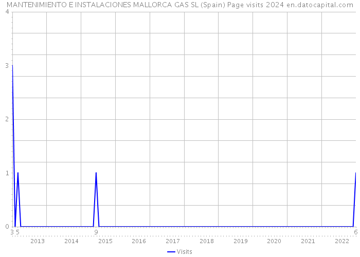 MANTENIMIENTO E INSTALACIONES MALLORCA GAS SL (Spain) Page visits 2024 