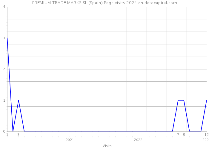 PREMIUM TRADE MARKS SL (Spain) Page visits 2024 