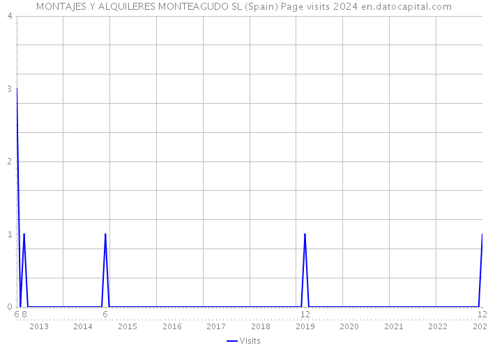 MONTAJES Y ALQUILERES MONTEAGUDO SL (Spain) Page visits 2024 