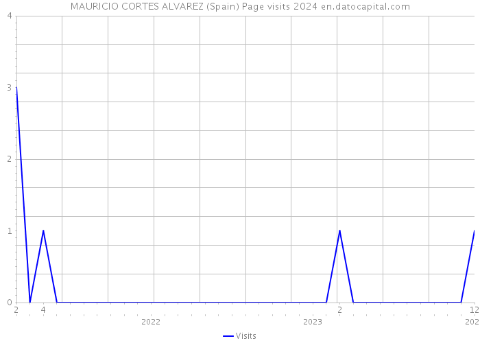 MAURICIO CORTES ALVAREZ (Spain) Page visits 2024 