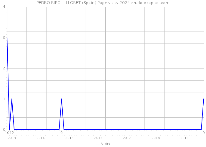 PEDRO RIPOLL LLORET (Spain) Page visits 2024 