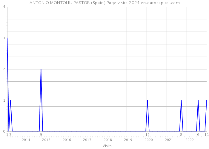 ANTONIO MONTOLIU PASTOR (Spain) Page visits 2024 
