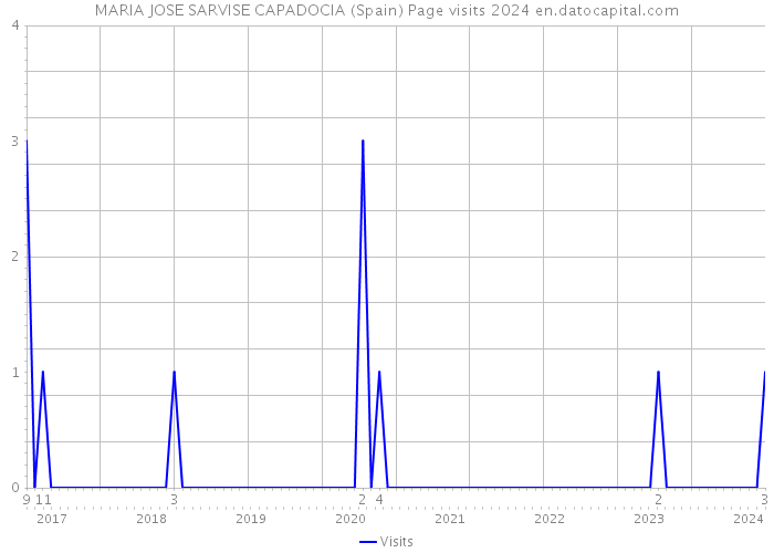 MARIA JOSE SARVISE CAPADOCIA (Spain) Page visits 2024 