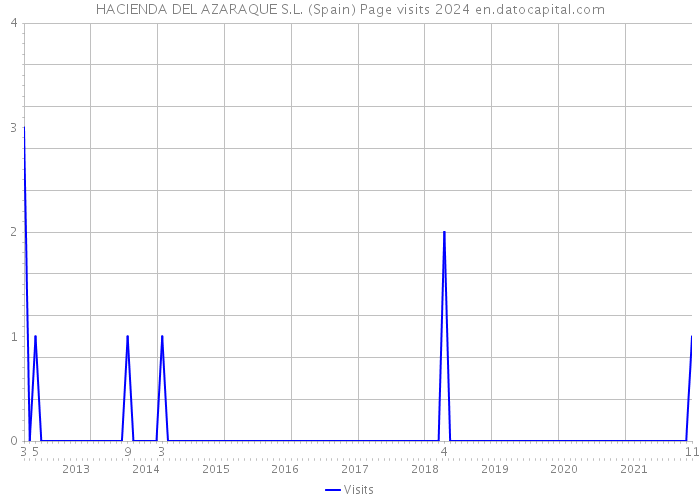 HACIENDA DEL AZARAQUE S.L. (Spain) Page visits 2024 