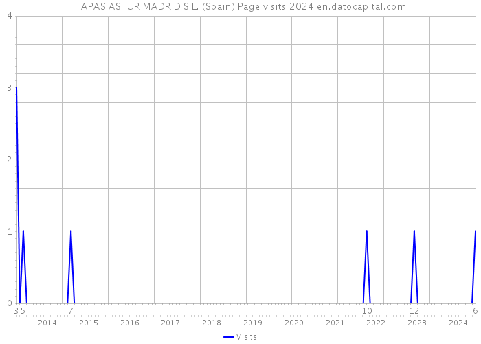 TAPAS ASTUR MADRID S.L. (Spain) Page visits 2024 