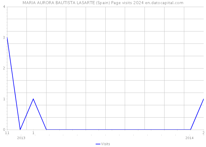 MARIA AURORA BAUTISTA LASARTE (Spain) Page visits 2024 