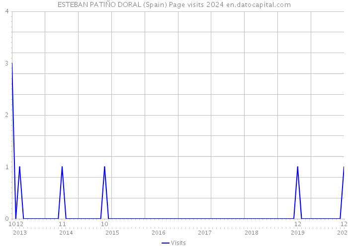 ESTEBAN PATIÑO DORAL (Spain) Page visits 2024 