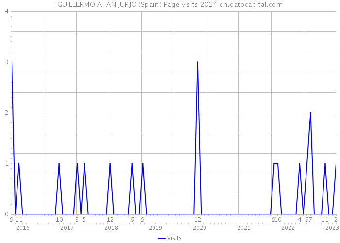 GUILLERMO ATAN JURJO (Spain) Page visits 2024 