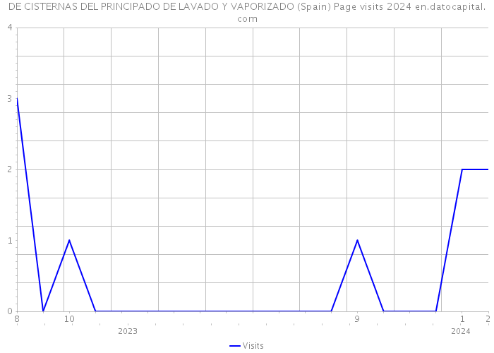 DE CISTERNAS DEL PRINCIPADO DE LAVADO Y VAPORIZADO (Spain) Page visits 2024 