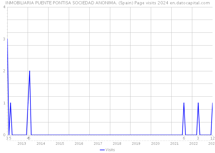 INMOBILIARIA PUENTE PONTISA SOCIEDAD ANONIMA. (Spain) Page visits 2024 