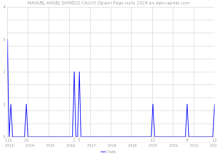 MANUEL ANGEL SARIEGO CALVO (Spain) Page visits 2024 