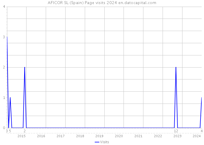 AFICOR SL (Spain) Page visits 2024 