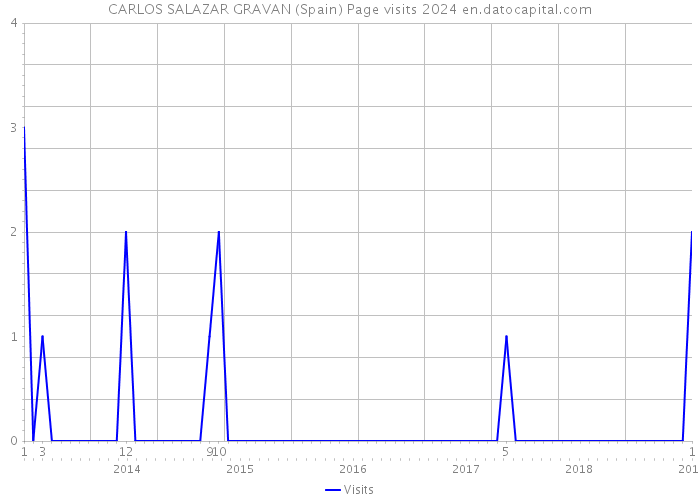 CARLOS SALAZAR GRAVAN (Spain) Page visits 2024 