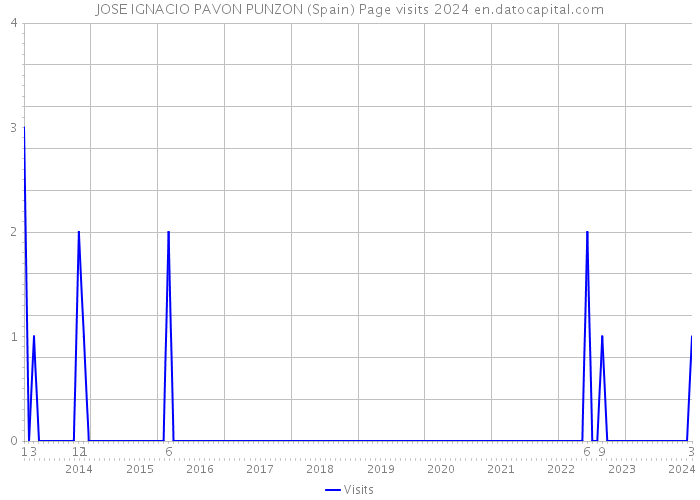 JOSE IGNACIO PAVON PUNZON (Spain) Page visits 2024 