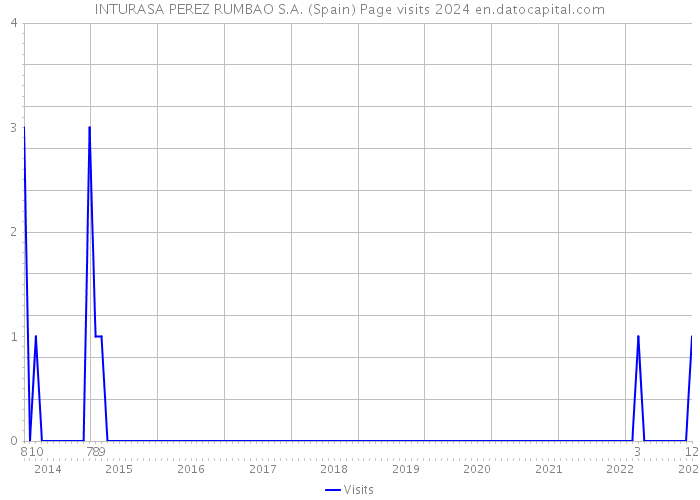 INTURASA PEREZ RUMBAO S.A. (Spain) Page visits 2024 