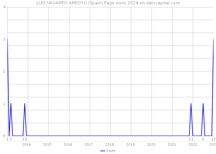 LUIS NAVARRO ARROYO (Spain) Page visits 2024 