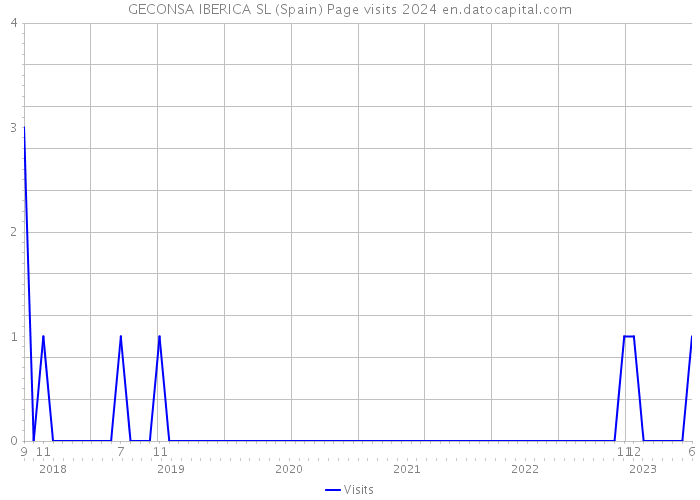 GECONSA IBERICA SL (Spain) Page visits 2024 