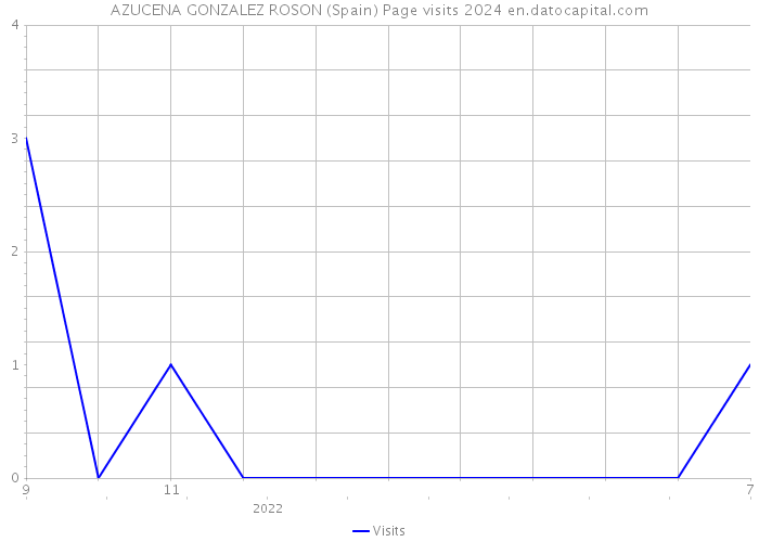 AZUCENA GONZALEZ ROSON (Spain) Page visits 2024 