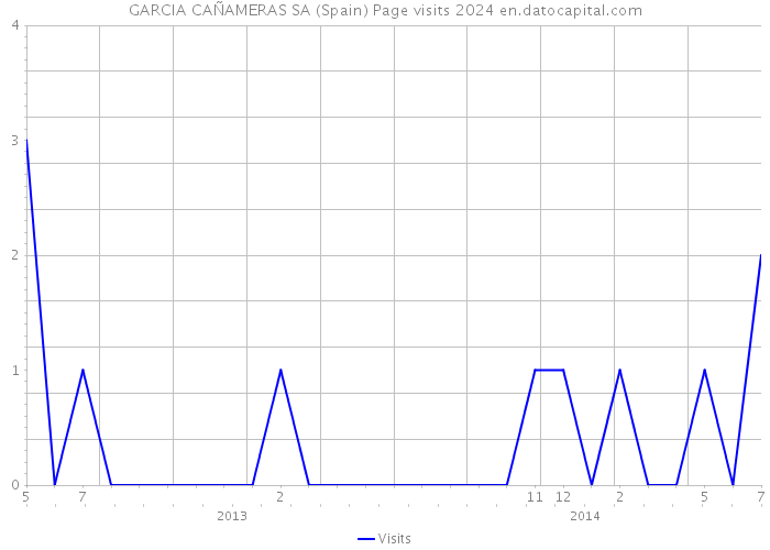 GARCIA CAÑAMERAS SA (Spain) Page visits 2024 