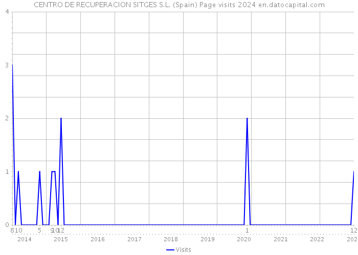 CENTRO DE RECUPERACION SITGES S.L. (Spain) Page visits 2024 