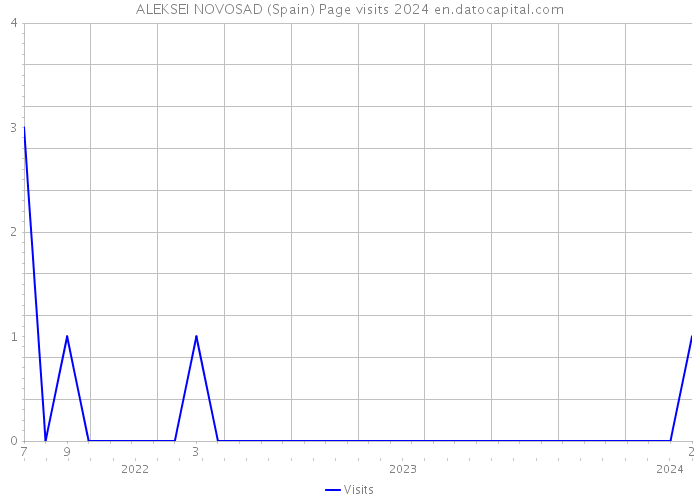 ALEKSEI NOVOSAD (Spain) Page visits 2024 