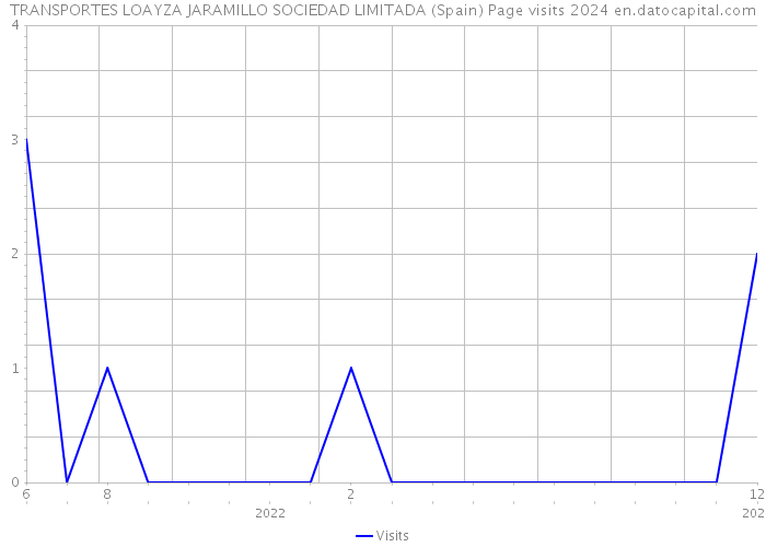 TRANSPORTES LOAYZA JARAMILLO SOCIEDAD LIMITADA (Spain) Page visits 2024 