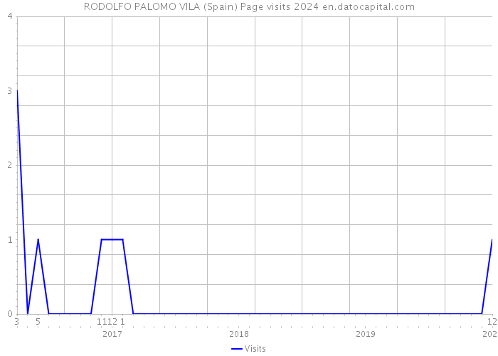 RODOLFO PALOMO VILA (Spain) Page visits 2024 