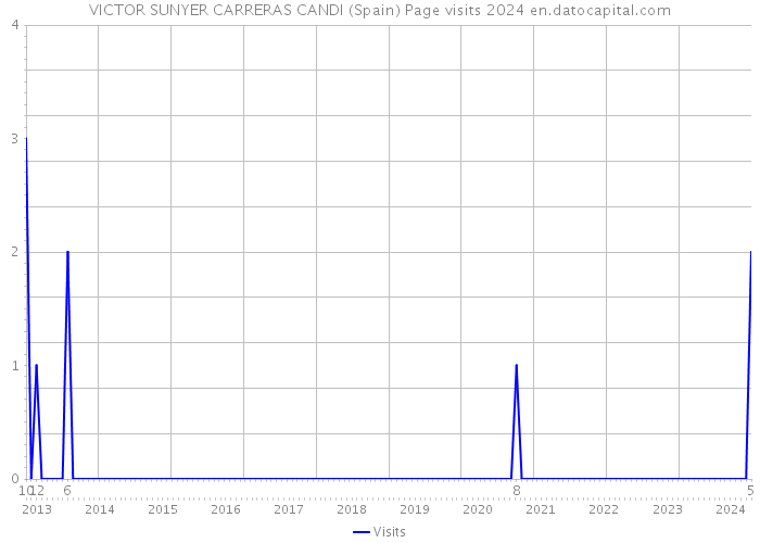 VICTOR SUNYER CARRERAS CANDI (Spain) Page visits 2024 