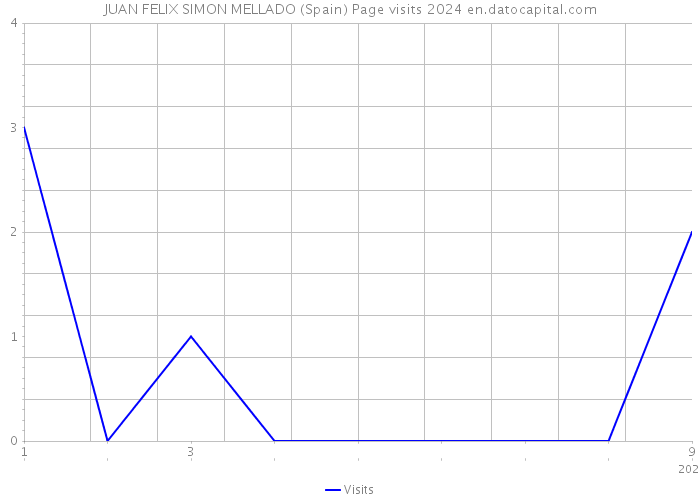 JUAN FELIX SIMON MELLADO (Spain) Page visits 2024 