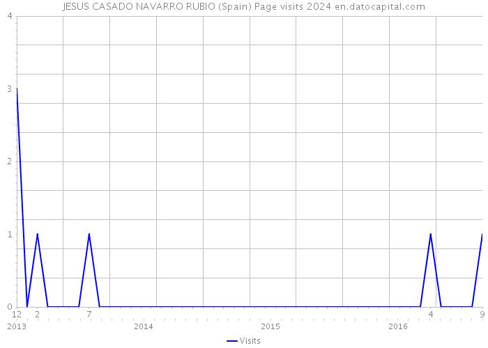 JESUS CASADO NAVARRO RUBIO (Spain) Page visits 2024 