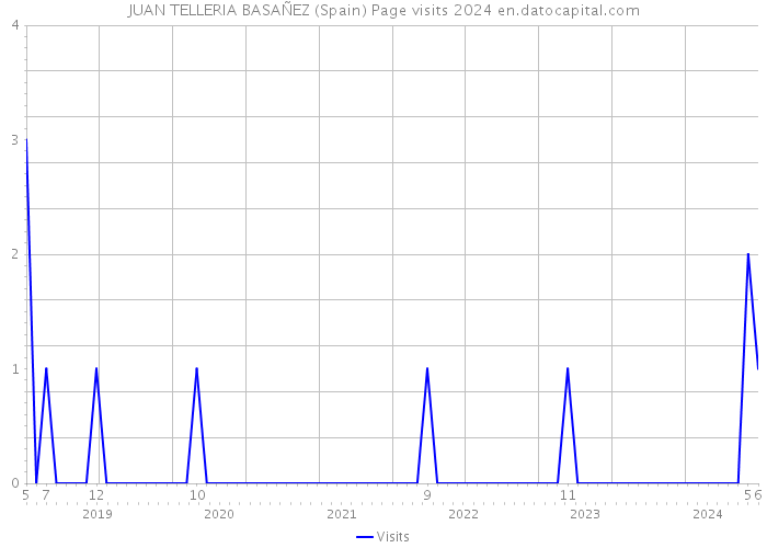 JUAN TELLERIA BASAÑEZ (Spain) Page visits 2024 