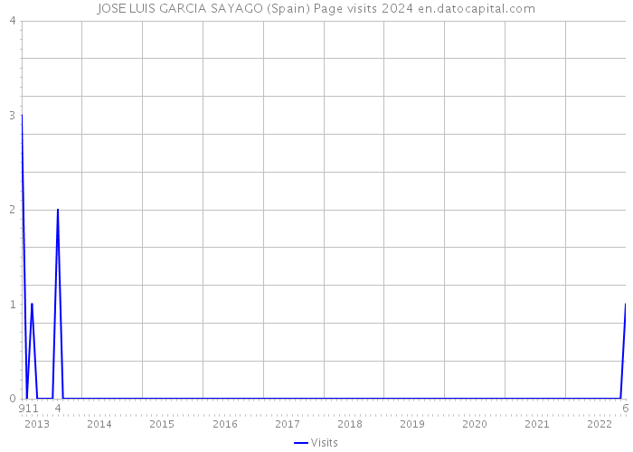 JOSE LUIS GARCIA SAYAGO (Spain) Page visits 2024 