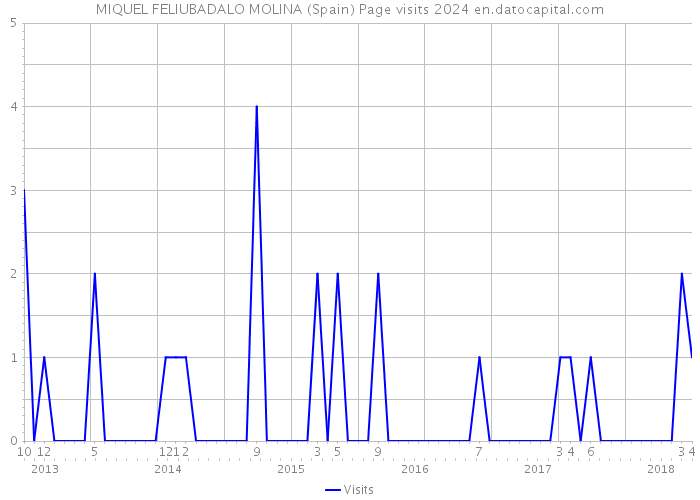 MIQUEL FELIUBADALO MOLINA (Spain) Page visits 2024 