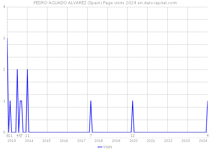 PEDRO AGUADO ALVAREZ (Spain) Page visits 2024 