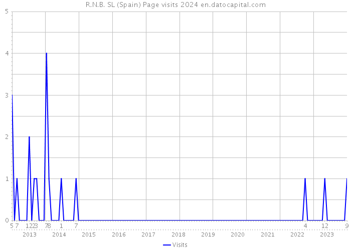 R.N.B. SL (Spain) Page visits 2024 