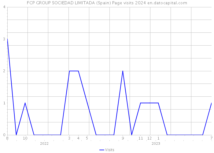 FCP GROUP SOCIEDAD LIMITADA (Spain) Page visits 2024 