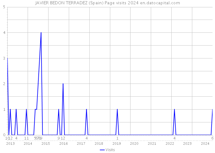 JAVIER BEDON TERRADEZ (Spain) Page visits 2024 