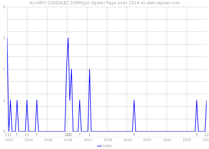 ALVARO GONZALEZ ZORRILLA (Spain) Page visits 2024 