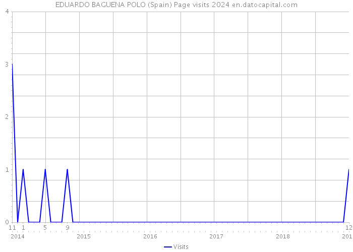 EDUARDO BAGUENA POLO (Spain) Page visits 2024 