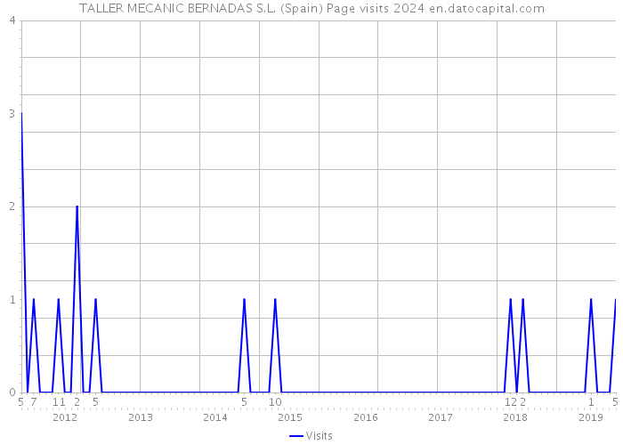 TALLER MECANIC BERNADAS S.L. (Spain) Page visits 2024 