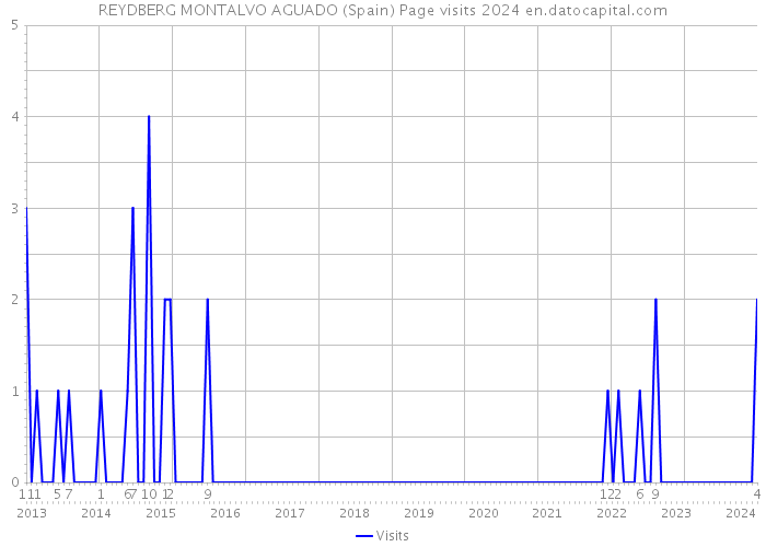 REYDBERG MONTALVO AGUADO (Spain) Page visits 2024 