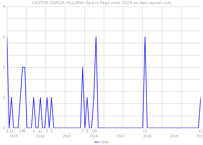 CASTOR GARCIA VILLORIA (Spain) Page visits 2024 