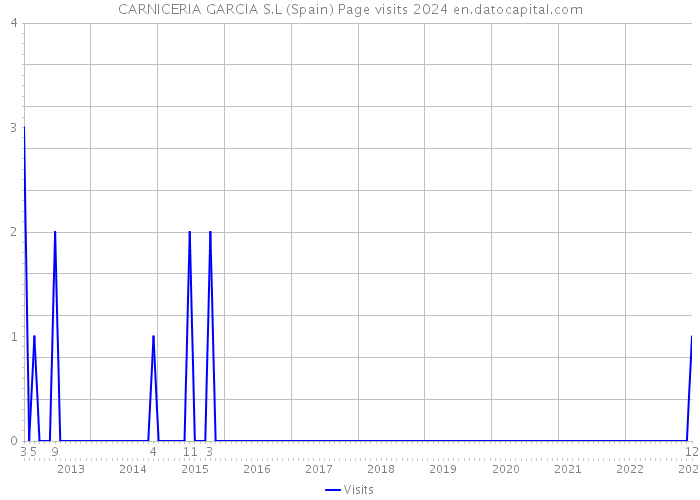 CARNICERIA GARCIA S.L (Spain) Page visits 2024 