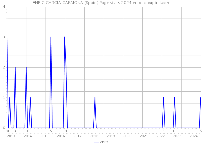 ENRIC GARCIA CARMONA (Spain) Page visits 2024 