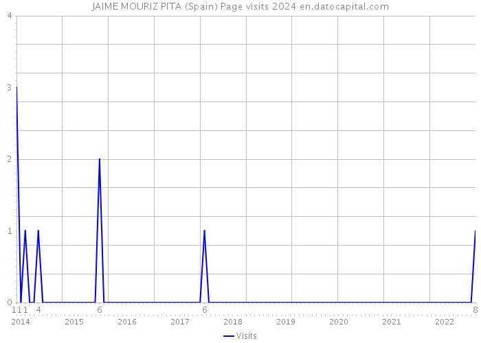 JAIME MOURIZ PITA (Spain) Page visits 2024 