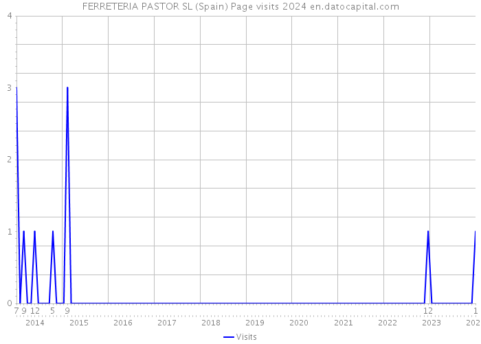 FERRETERIA PASTOR SL (Spain) Page visits 2024 