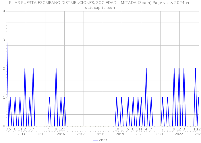 PILAR PUERTA ESCRIBANO DISTRIBUCIONES, SOCIEDAD LIMITADA (Spain) Page visits 2024 