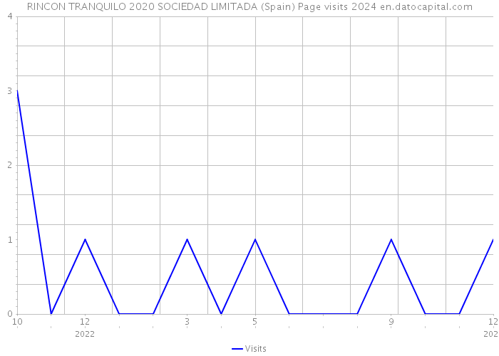 RINCON TRANQUILO 2020 SOCIEDAD LIMITADA (Spain) Page visits 2024 