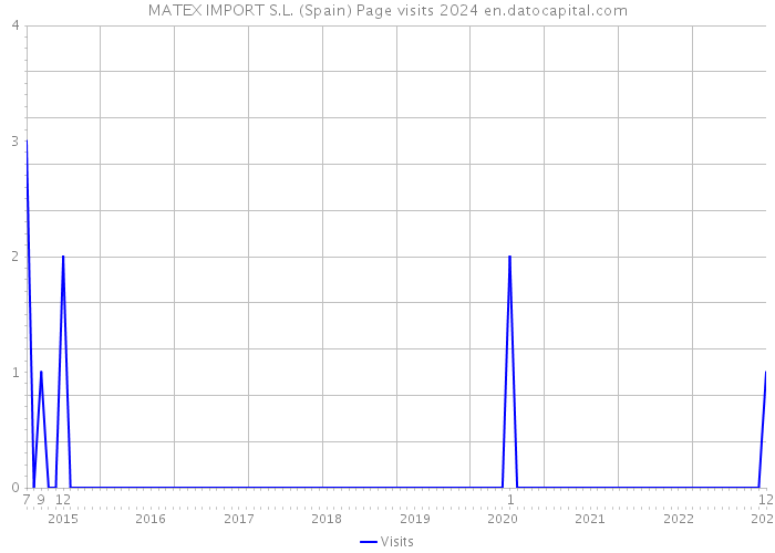 MATEX IMPORT S.L. (Spain) Page visits 2024 