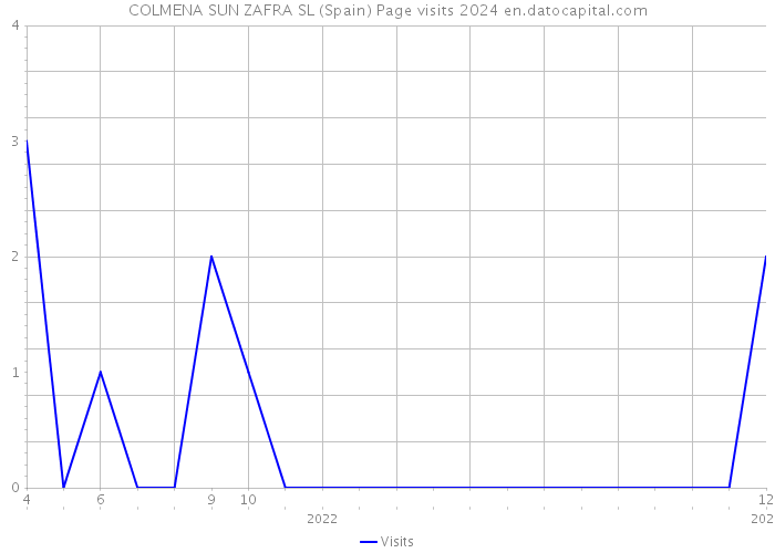 COLMENA SUN ZAFRA SL (Spain) Page visits 2024 
